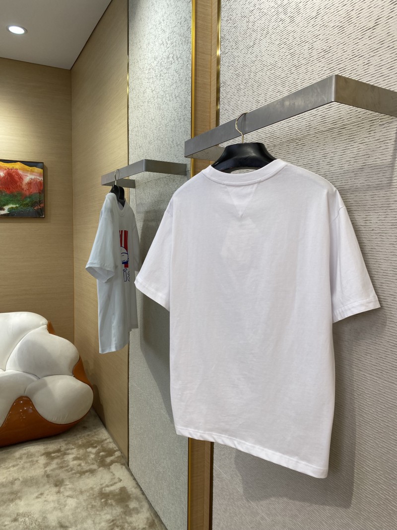 Bottega Veneta White Rabbit Print Short Sleeve T-Shirt 3