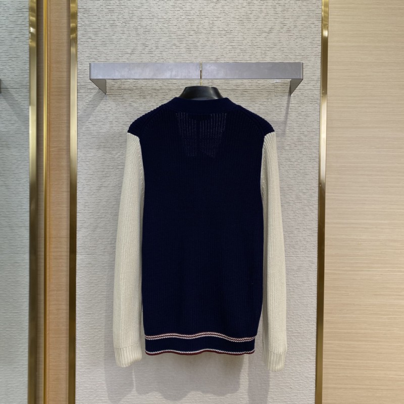 Miu Miu Appliqu?? Embroidery Colour Block Knit Cardigan 1