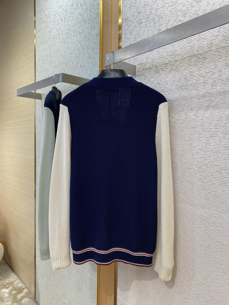 Miu Miu Appliqu?? Embroidery Colour Block Knit Cardigan 6