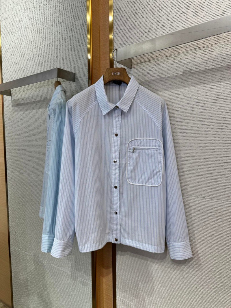 Dior embroidered lapel shirt 7