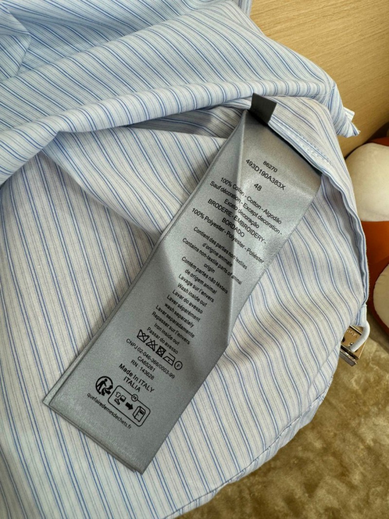 Dior embroidered lapel shirt 8