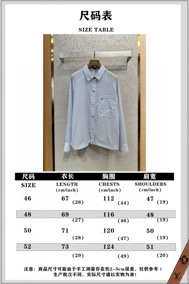 Dior embroidered lapel shirt 9