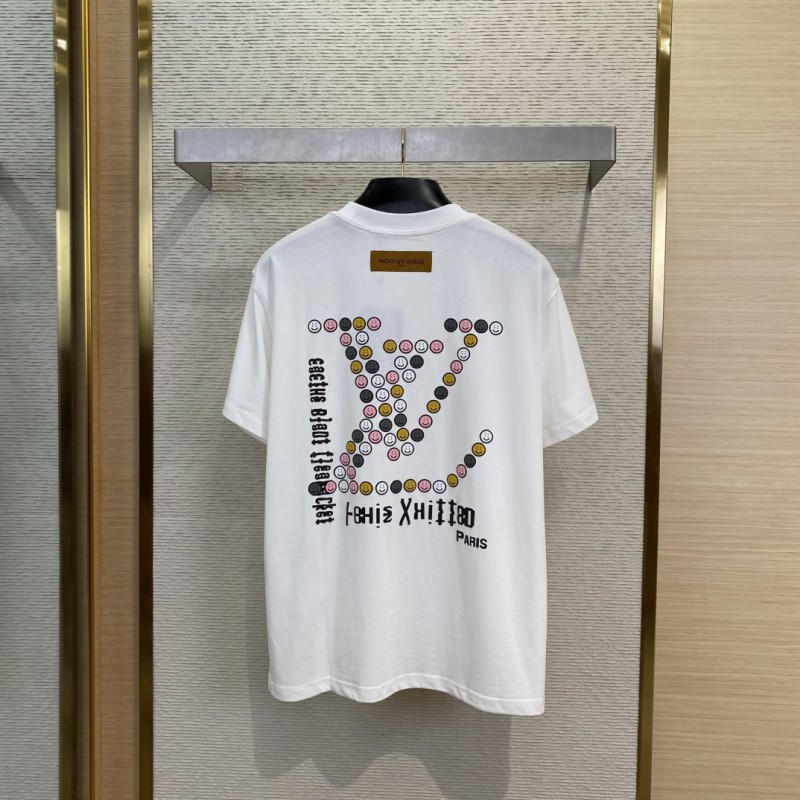 LV Co-branded Smiley Print Short Sleeve T-Shirt 1