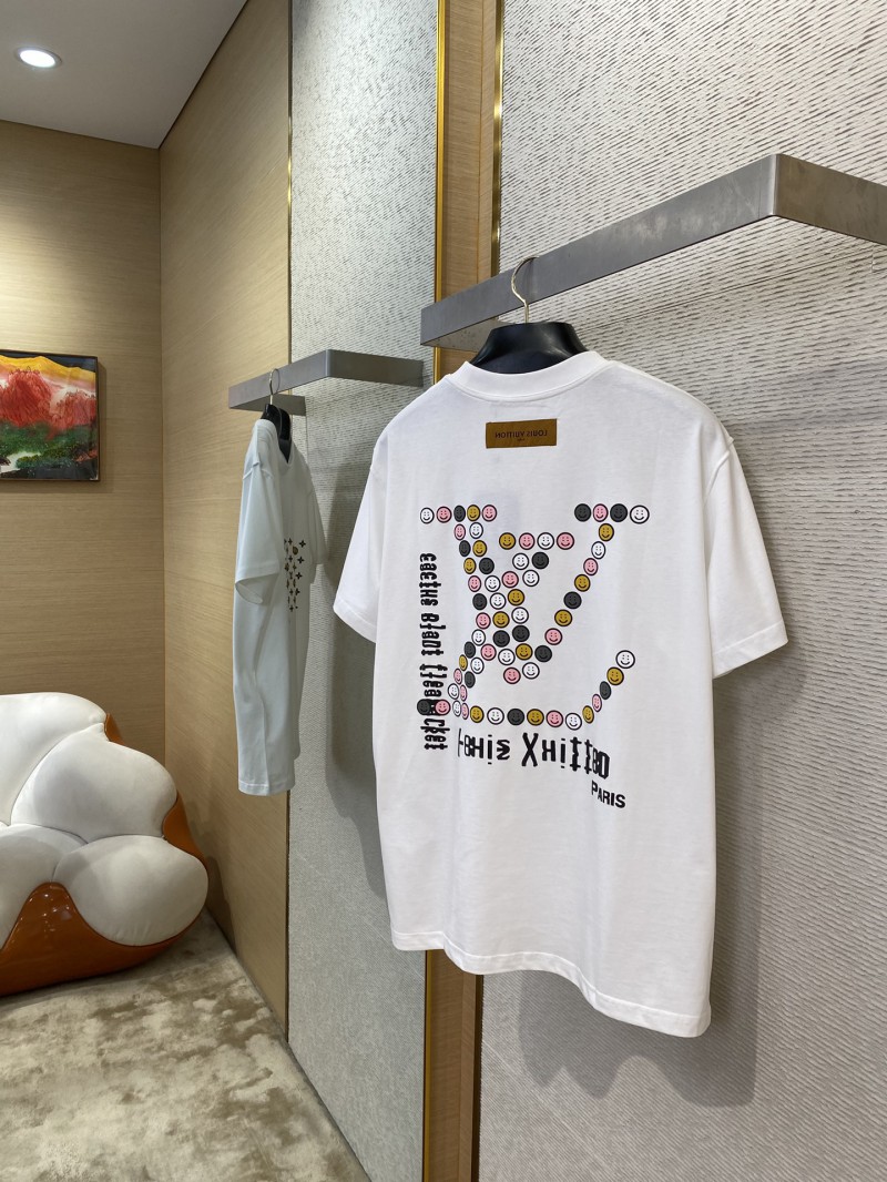 LV Co-branded Smiley Print Short Sleeve T-Shirt 2