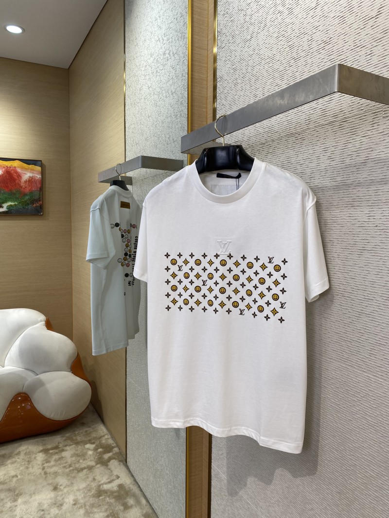 LV Co-branded Smiley Print Short Sleeve T-Shirt 4