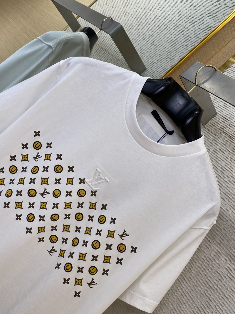 LV Co-branded Smiley Print Short Sleeve T-Shirt 5