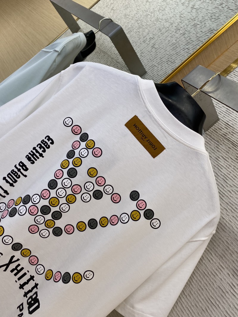 LV Co-branded Smiley Print Short Sleeve T-Shirt 7