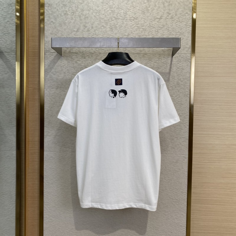 LV Sketchy Head Print Short Sleeve T-Shirt 1