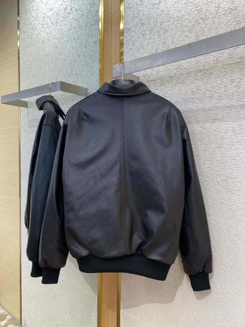 Balenciaga 3M Embroidered Leather Jacket Coat 6
