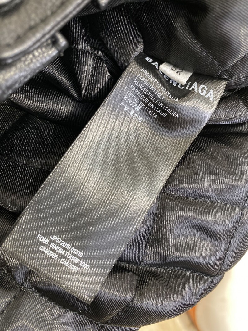 Balenciaga 3M Embroidered Leather Jacket Coat 8