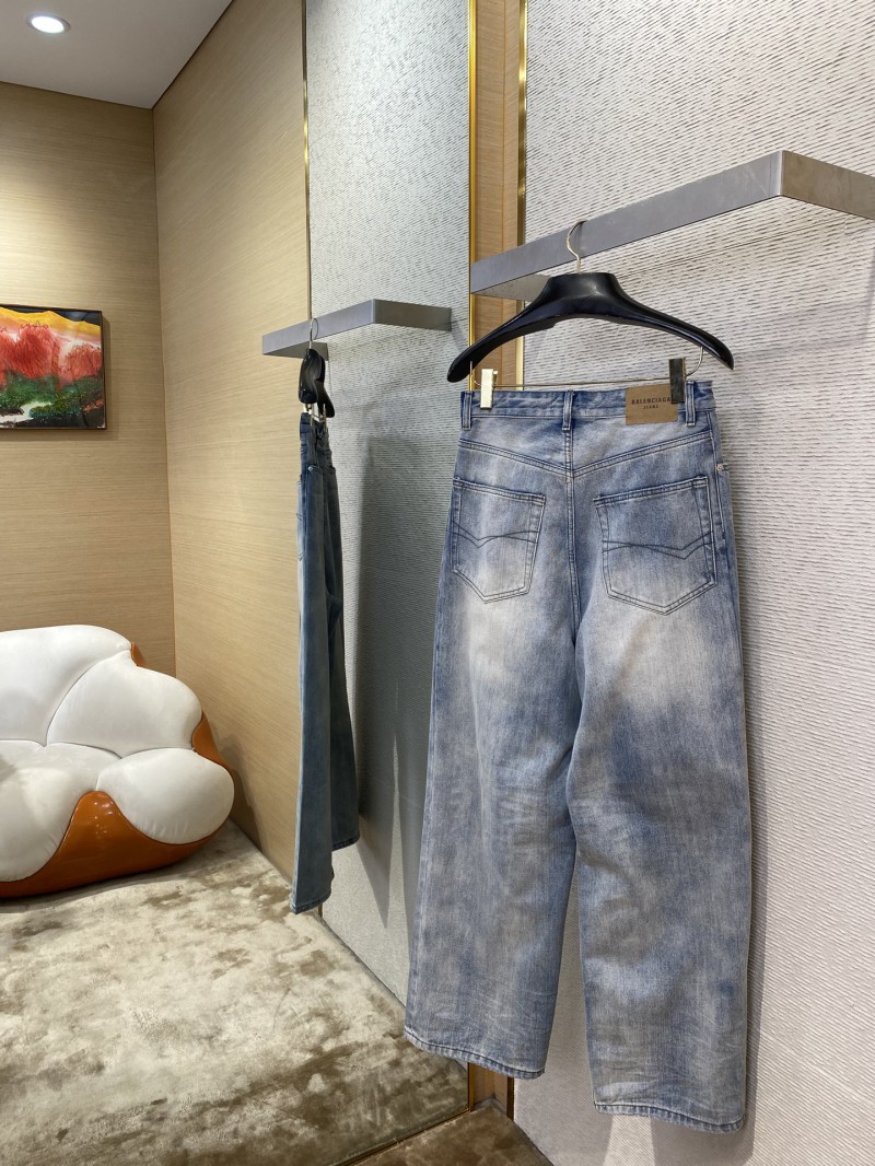 Balenciaga washed denim trousers 3