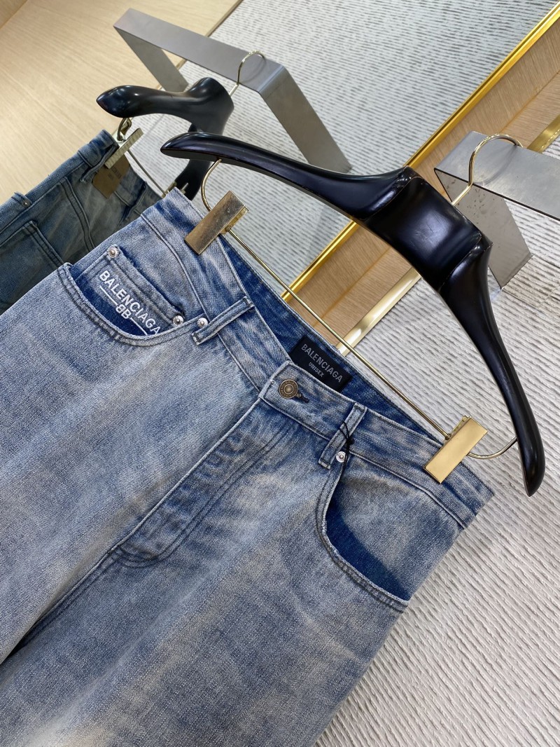 Balenciaga washed denim trousers 5