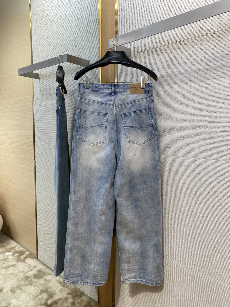 Balenciaga washed denim trousers 6