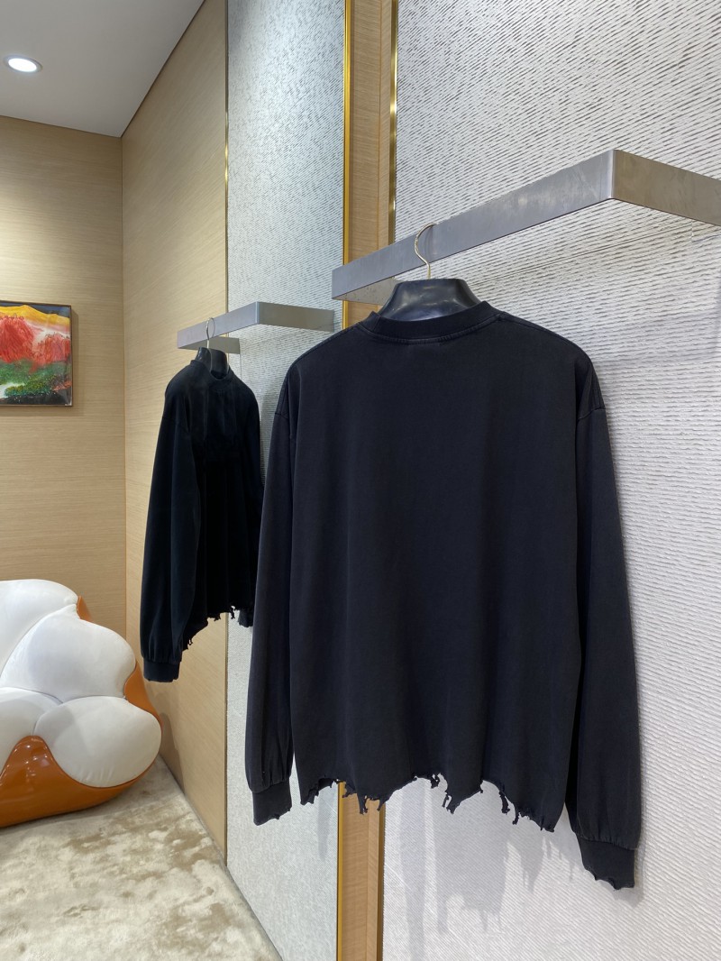 Balenciaga Letters Embroidered Crew Neck Sweatshirt 3