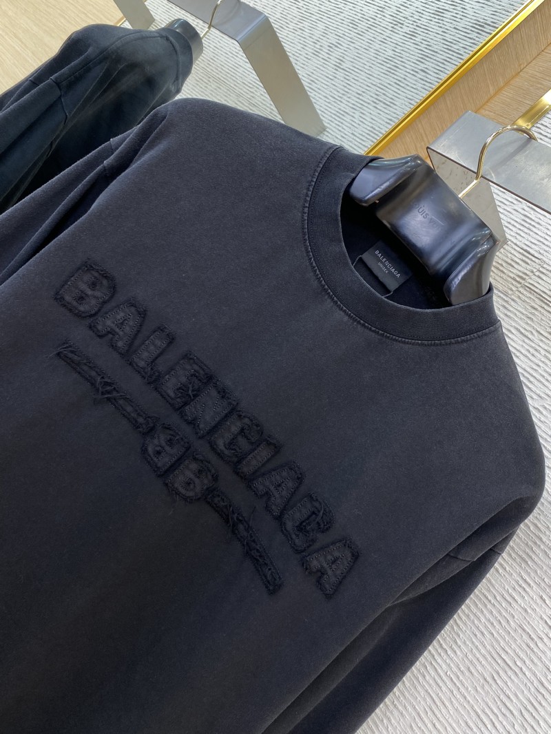 Balenciaga Letters Embroidered Crew Neck Sweatshirt 5