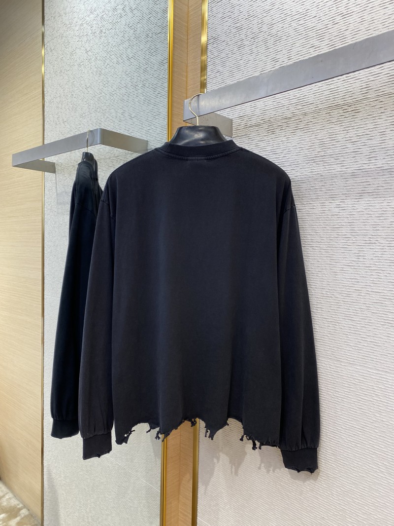 Balenciaga Letters Embroidered Crew Neck Sweatshirt 6