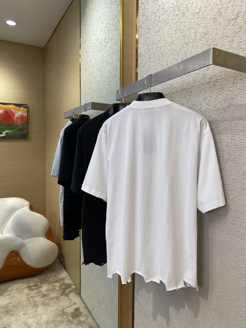 Balenciaga Appliqu?? Embroidery Aged Short Sleeve T-Shirt Black 3