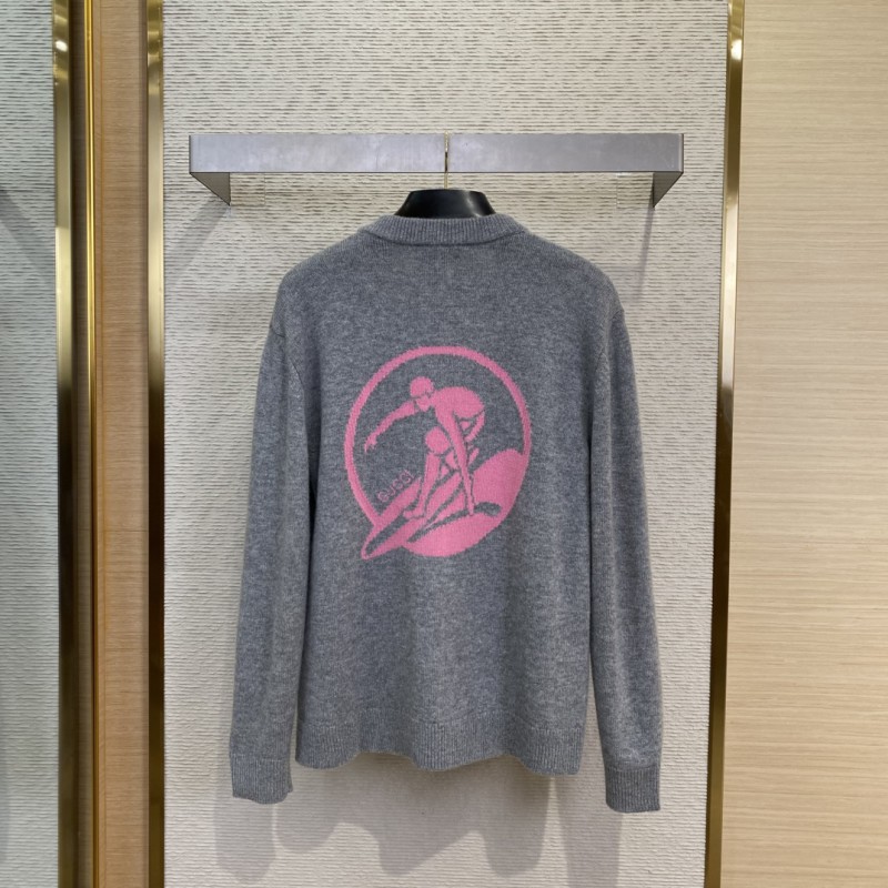Gucci Ski Appliqu?? Wool Knit Cardigan 1