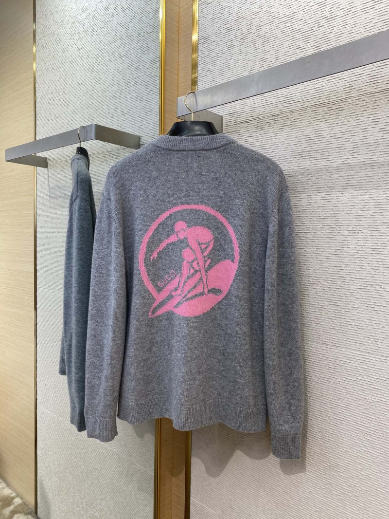 Gucci Ski Appliqu?? Wool Knit Cardigan 6
