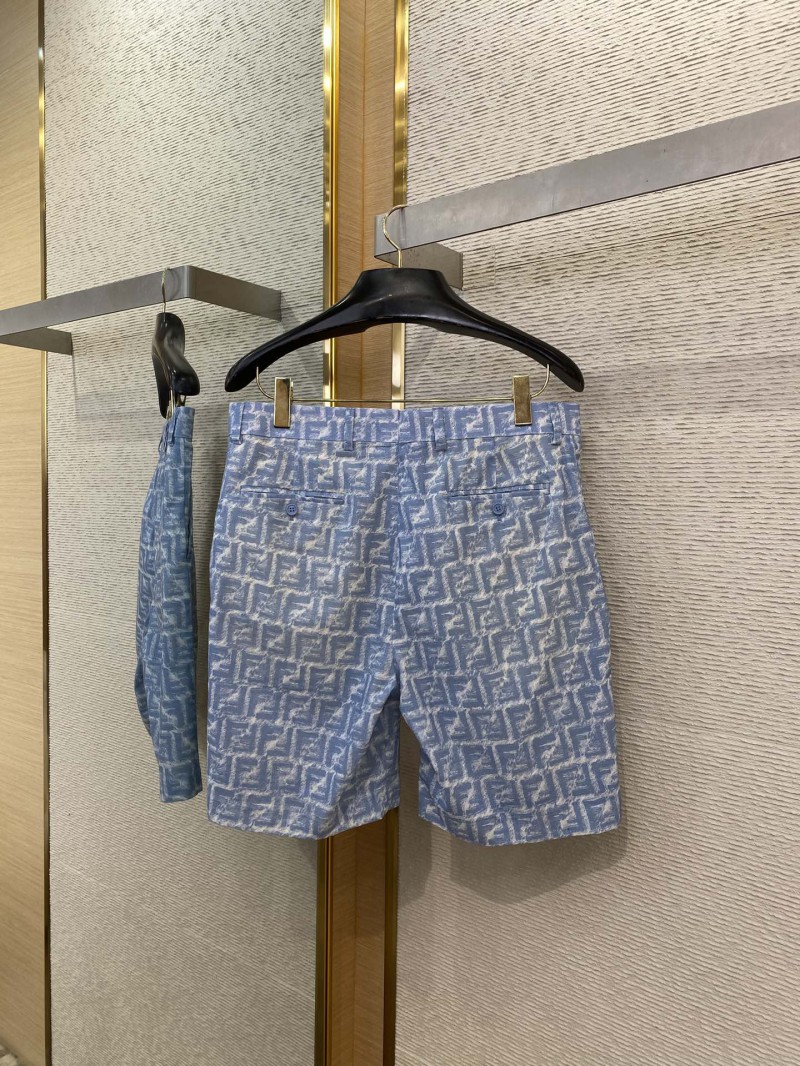 Fendi FF Full Print Shorts 6