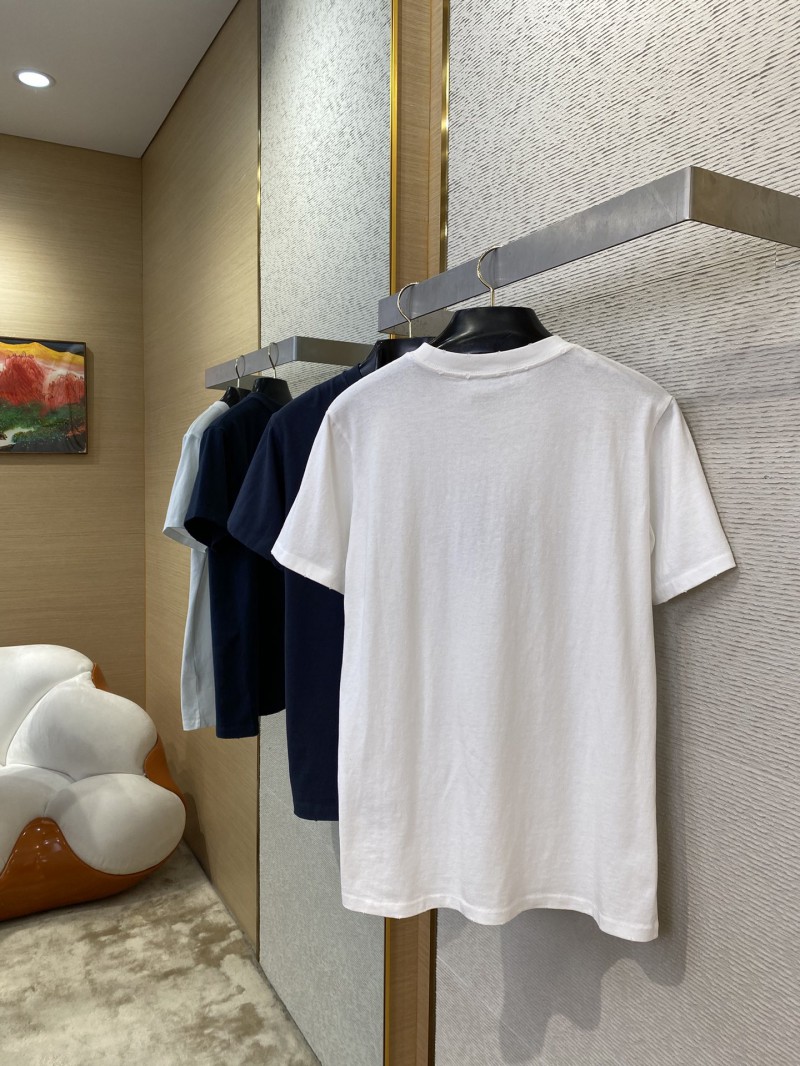 Dior co-branded embroidered short-sleeved T-shirt white 3