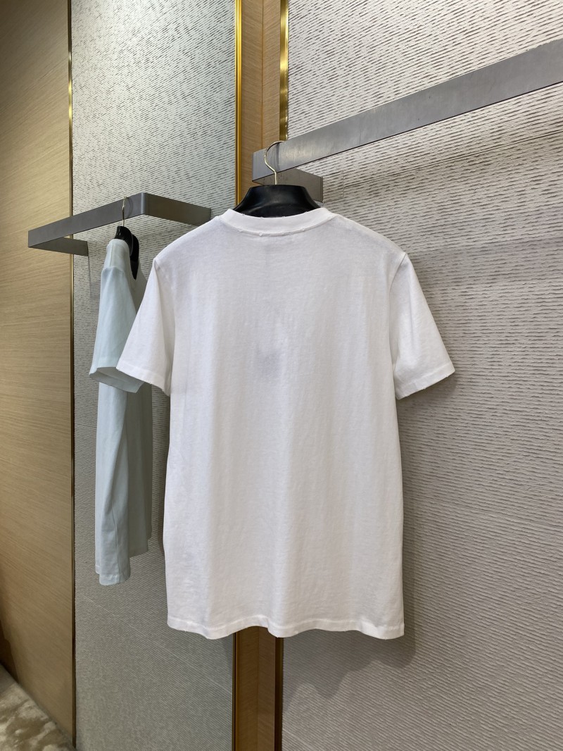 Dior co-branded embroidered short-sleeved T-shirt white 6