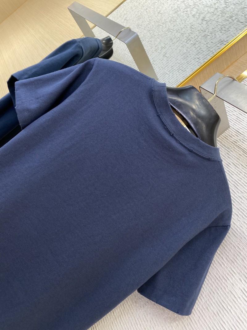 Dior co-branded embroidered short-sleeved T-shirt navy 7