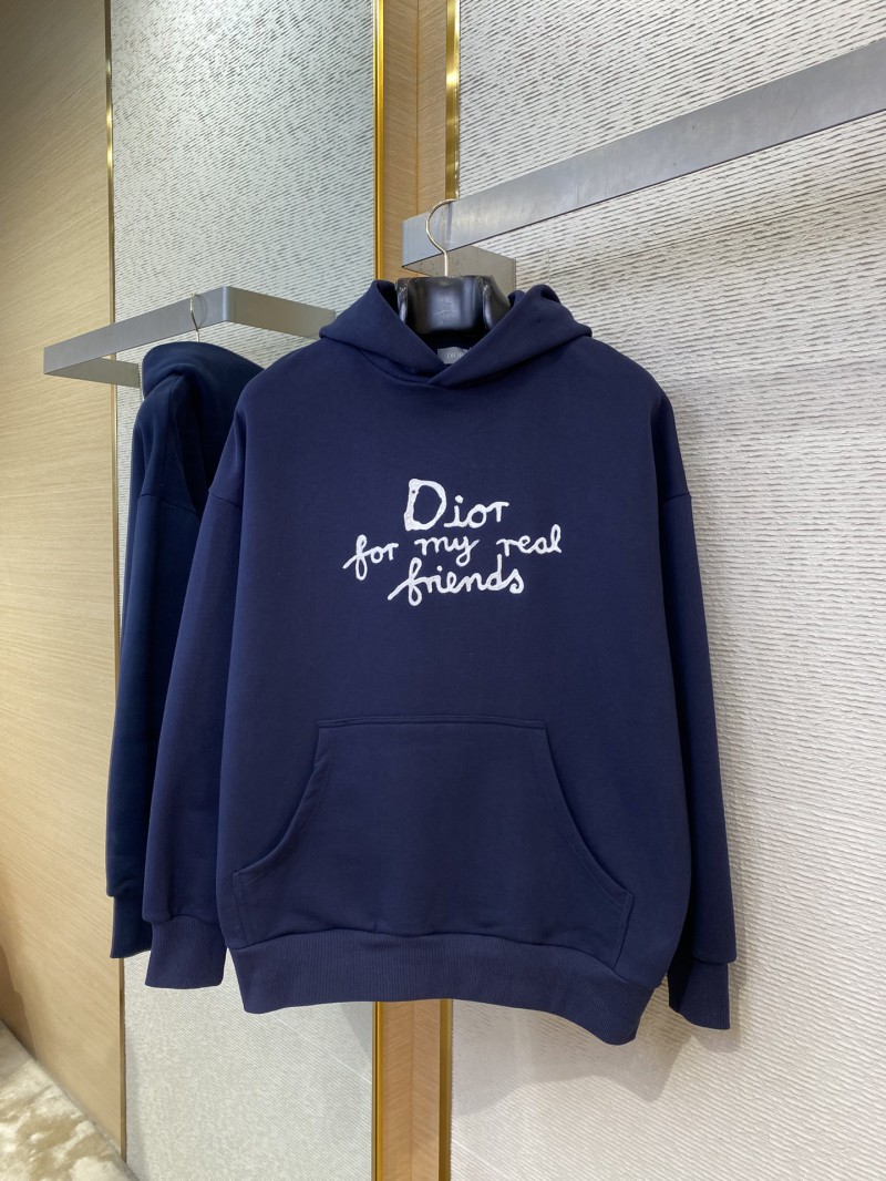 Dior co-branded monogrammed embroidered hooded sweatshirt 4