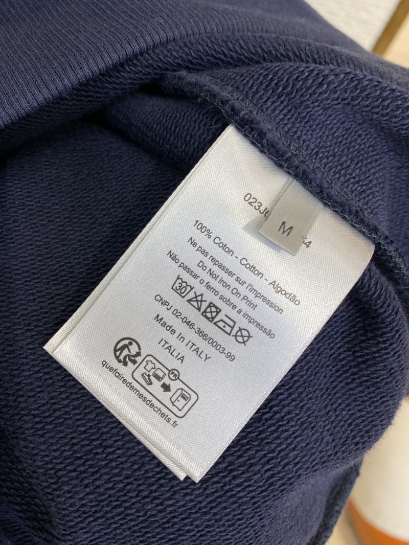 Dior co-branded monogrammed embroidered hooded sweatshirt 7