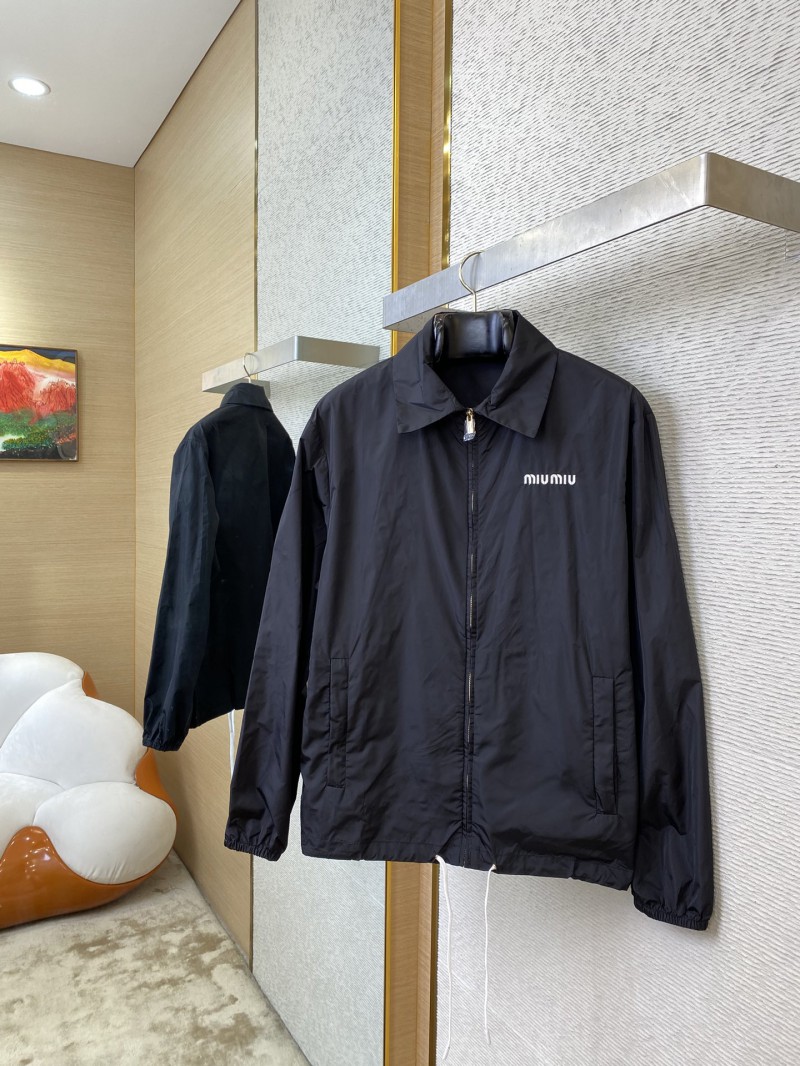 Miu Miu Nylon Drawstring Jacket Coat 2