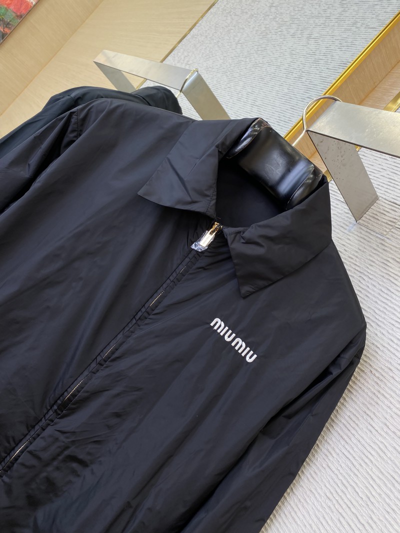 Miu Miu Nylon Drawstring Jacket Coat 5