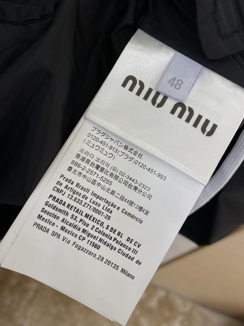 Miu Miu Nylon Drawstring Jacket Coat 8