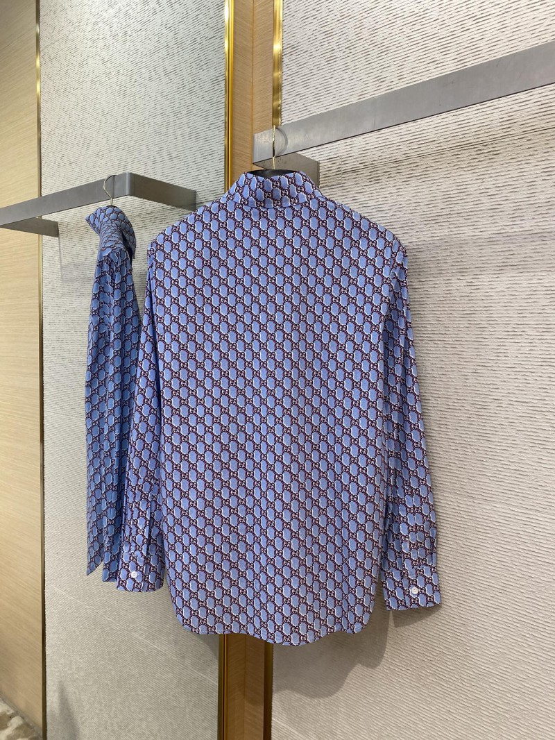 Gucci Printed Collar Long Sleeve Shirt 6
