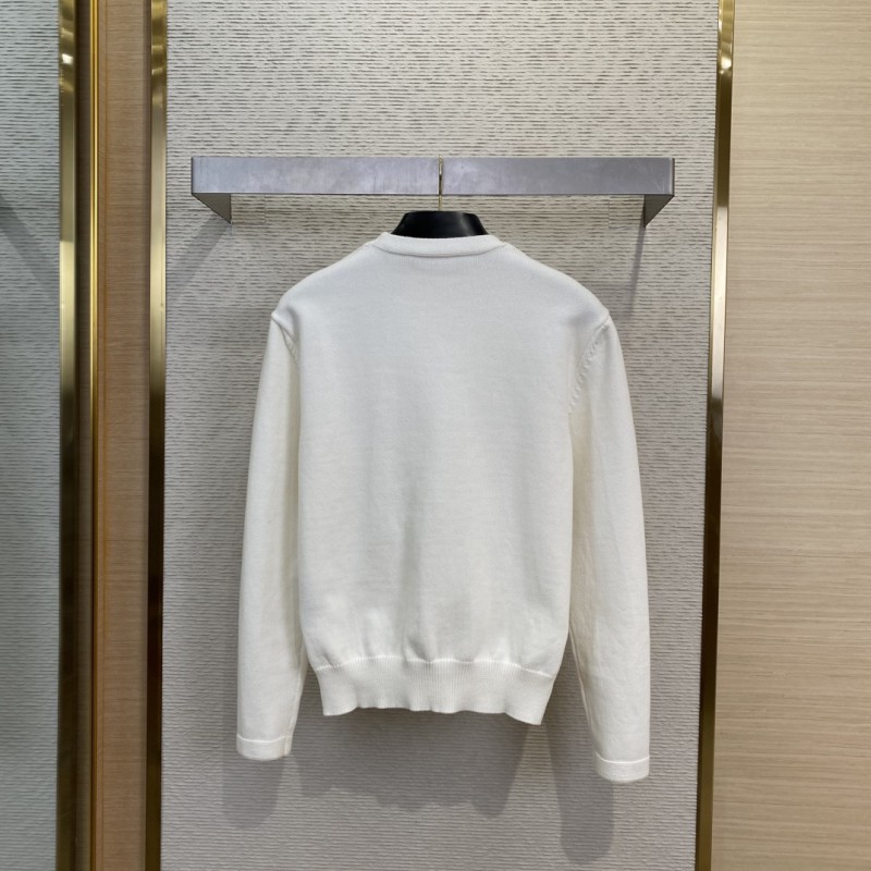 Dior co-branded embroidered crew neck jumper 1