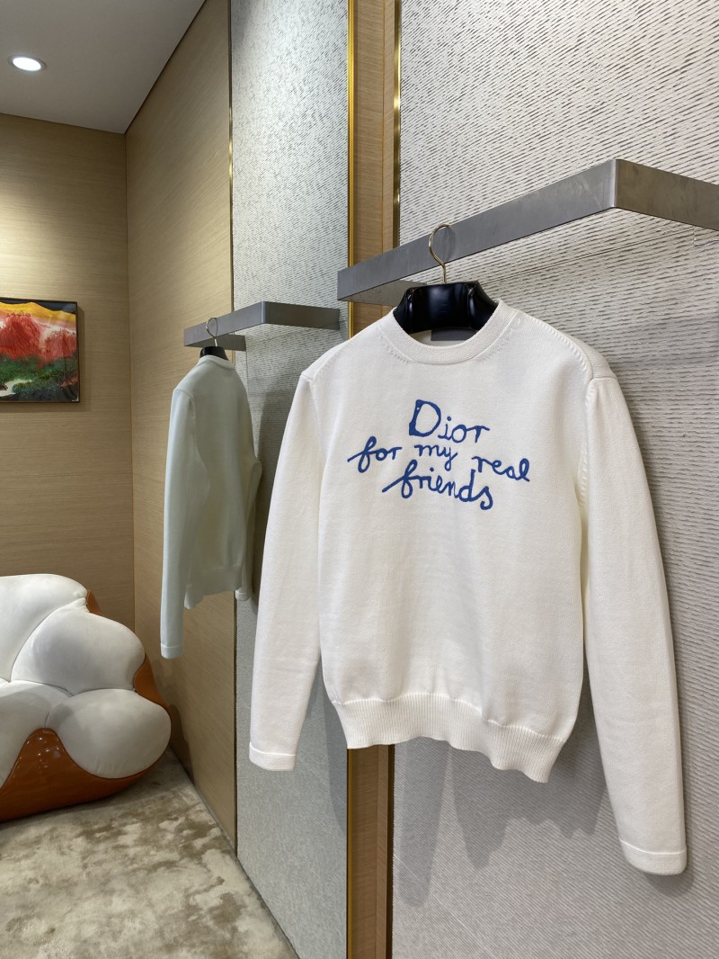 Dior co-branded embroidered crew neck jumper 2