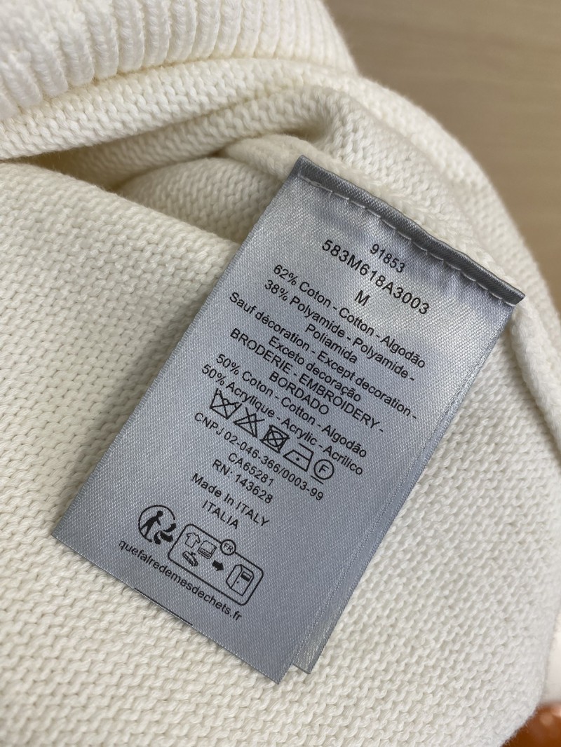 Dior co-branded embroidered crew neck jumper 8