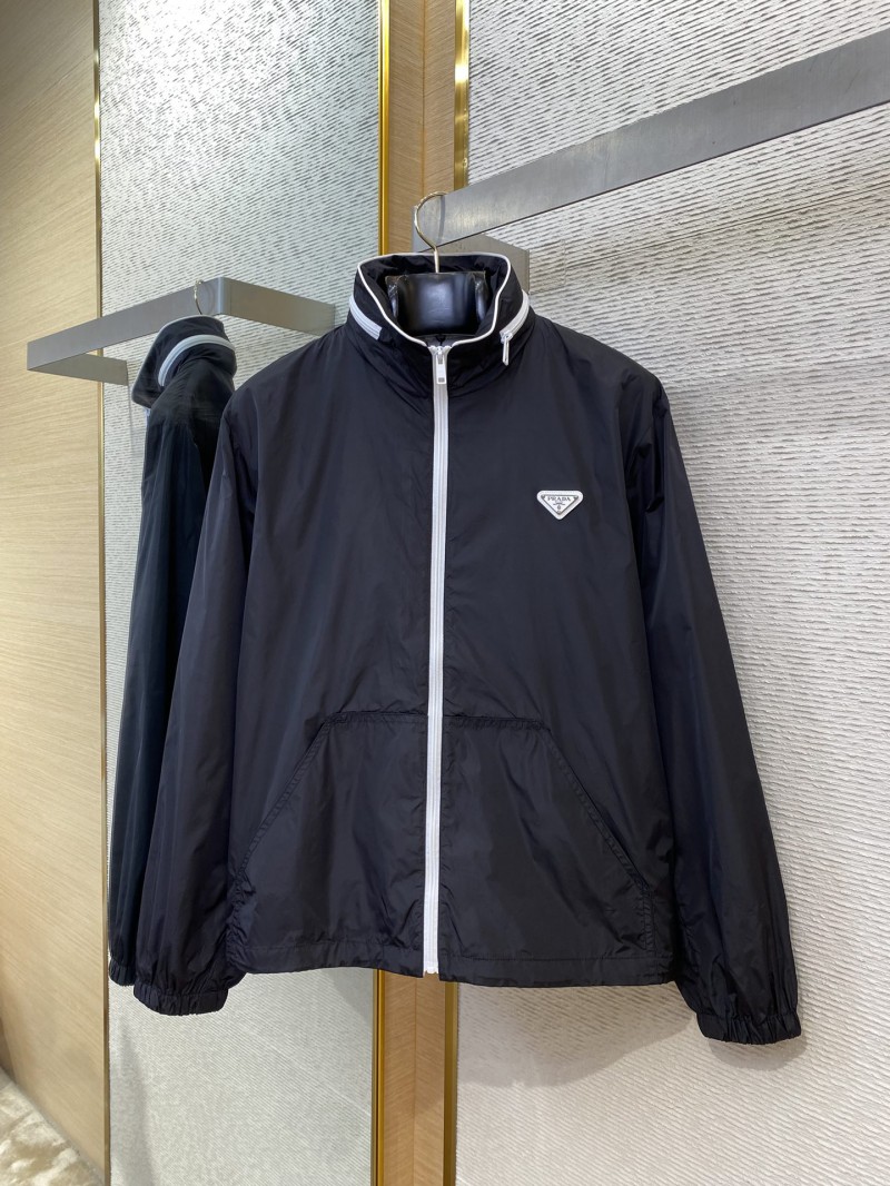 Prada Triangle Label Recycled Nylon Jacket Coat 4