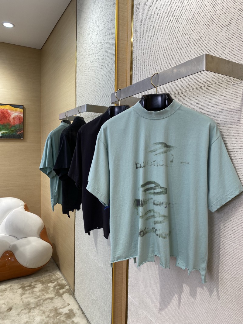 Balenciaga Blur Halo Print Short Sleeve T-Shirt Black 2