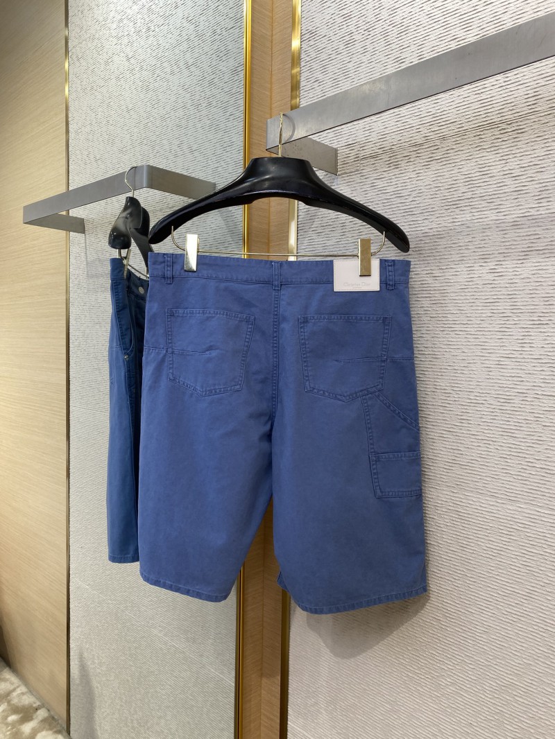 Dior logo embroidered denim shorts 6