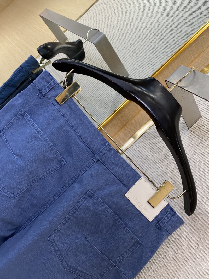 Dior logo embroidered denim shorts 7