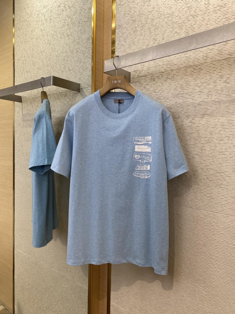 Dior 3D Label Print Short Sleeve T-Shirt 4
