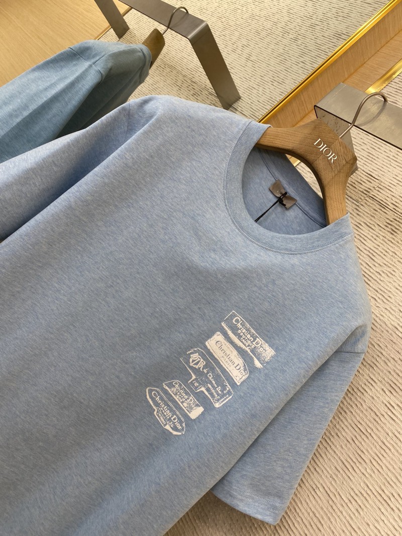 Dior 3D Label Print Short Sleeve T-Shirt 5