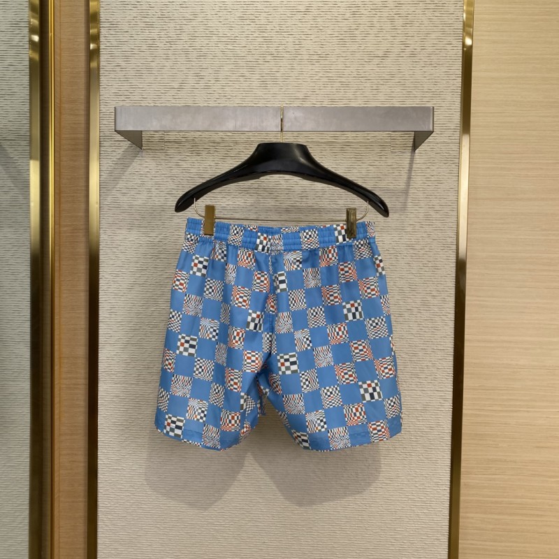 LV checkerboard beach shorts 1