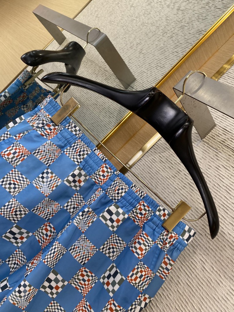 LV checkerboard beach shorts 5