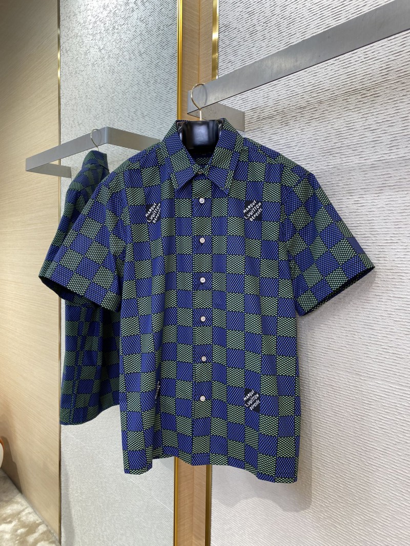 LV Checkered Short Sleeve Shirt 4