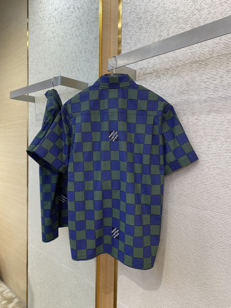 LV Checkered Short Sleeve Shirt 6