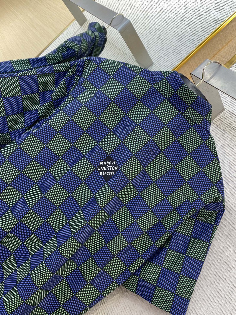 LV Checkered Short Sleeve Shirt 7