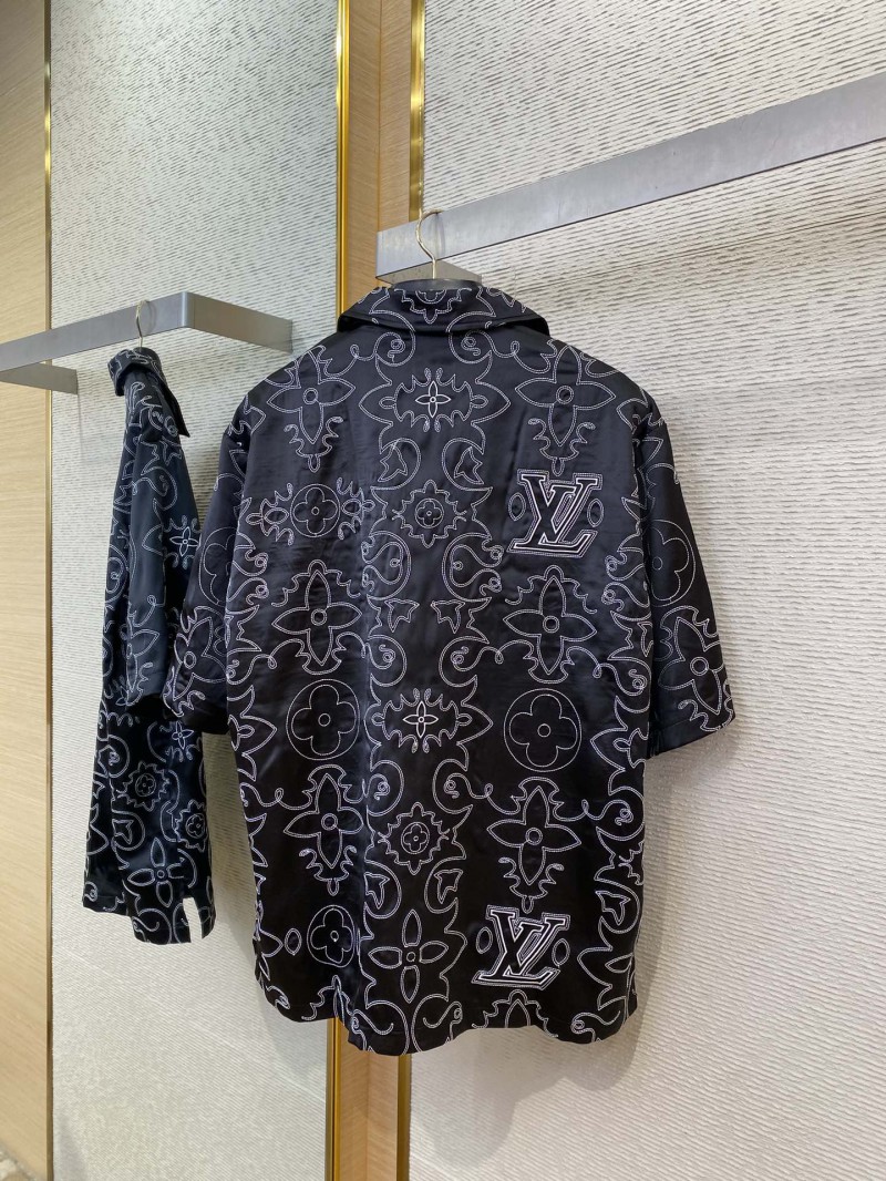 LV Co-branded Diffractive Sewing Casual Short Sleeve 6
