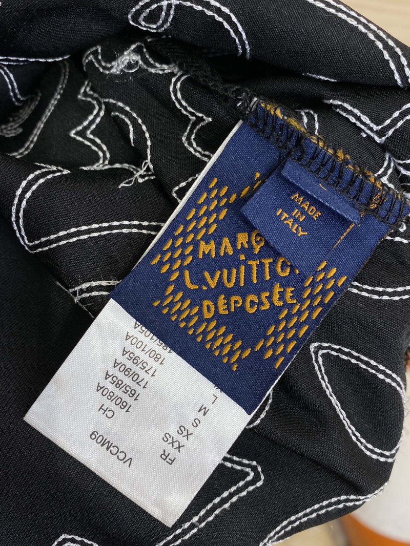 LV Co-branded Diffractive Sewing Casual Short Sleeve 8