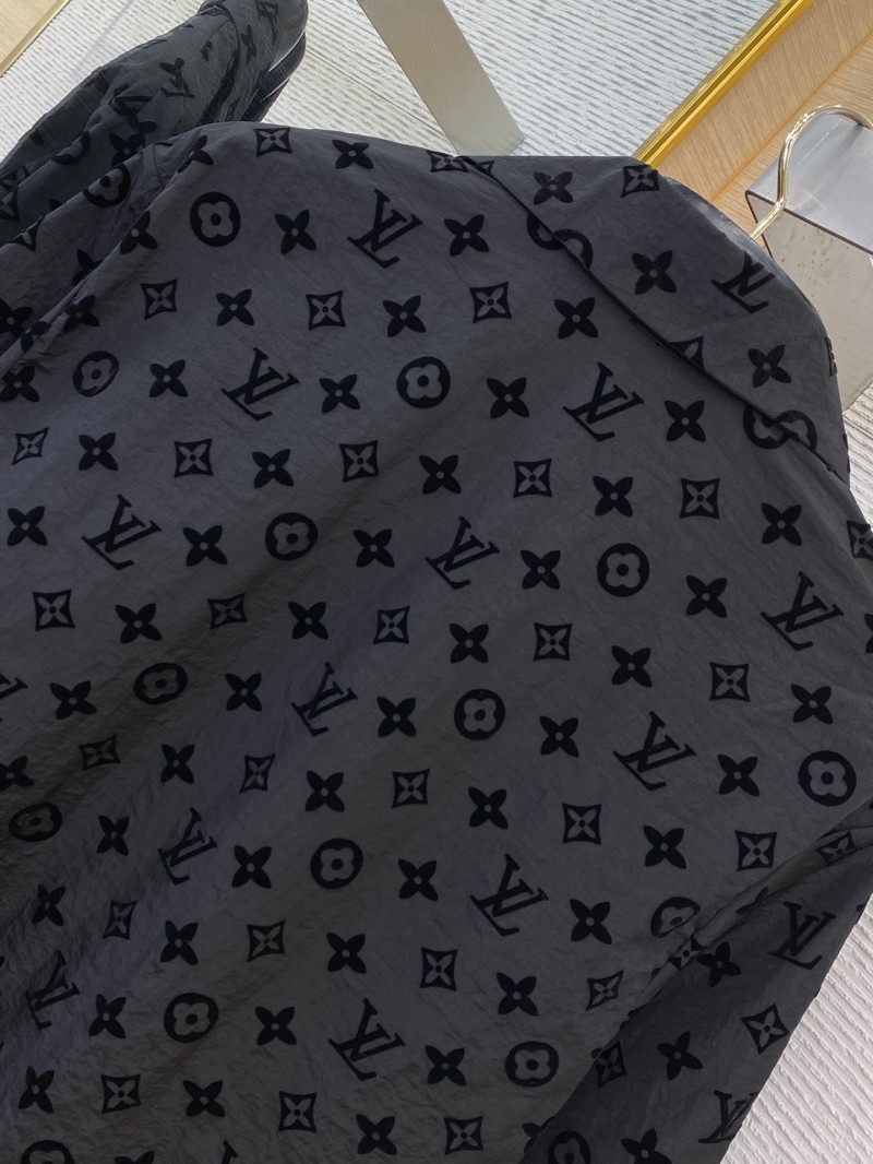 LV Full Print Flocked Short Sleeve Shirt 7